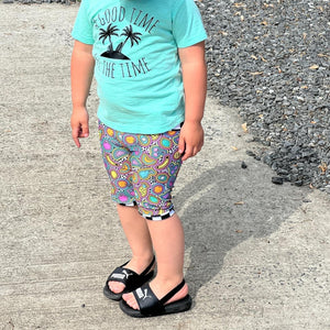 Neon Fruits Swim Shorts
