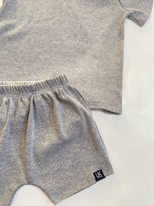 Grey Rib Knit Set (3 bottom options)
