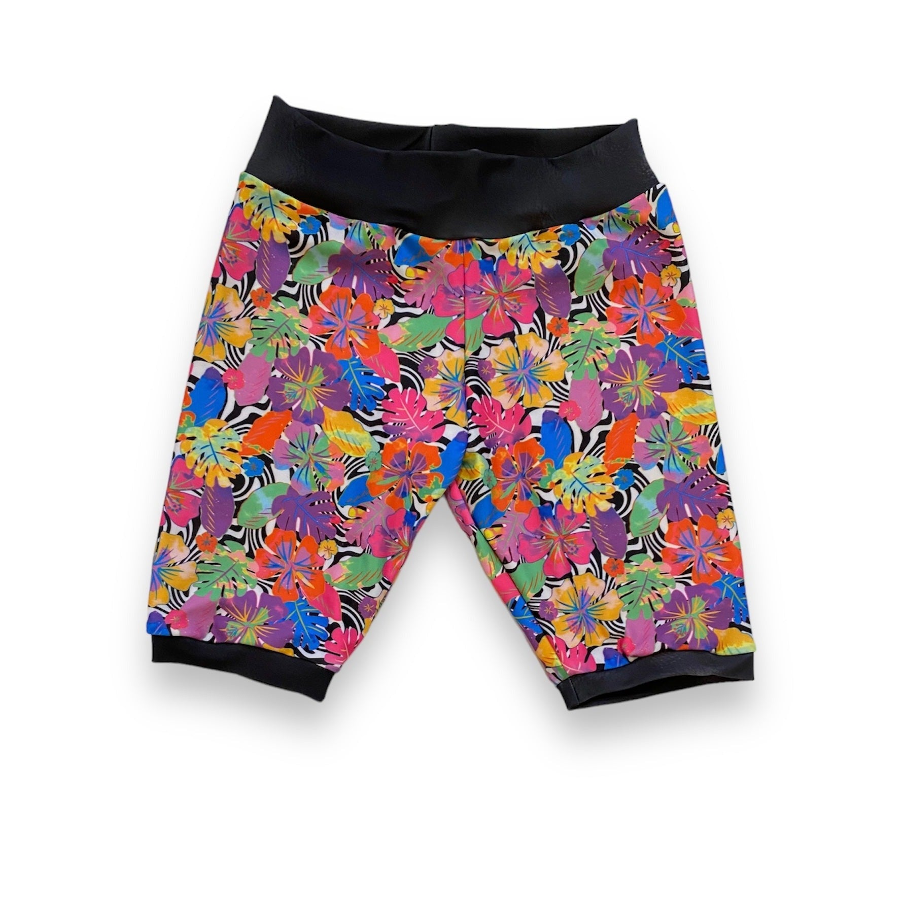 Neon Flowers Swim Shorts