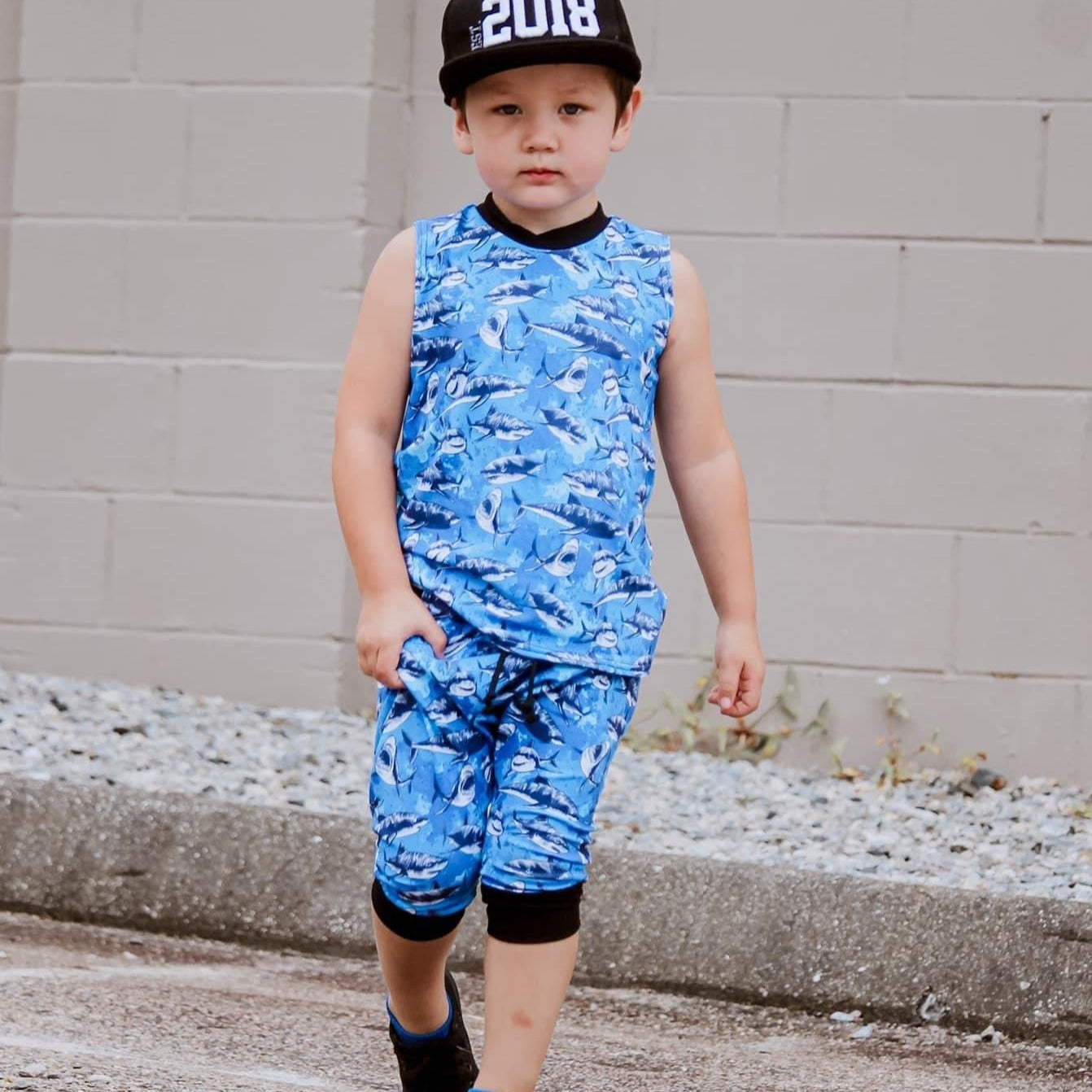 Shark & Sea Creatures Harem Shorts