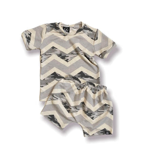 Grey Chevron Camo Set