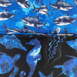 Shark & Sea Creatures Harem Shorts